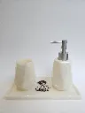 Set de baño completo de resina epoxi hecho a mano