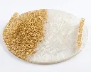 Bandeja decorativa Blanco Oro.webp