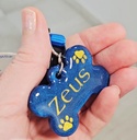Placa identificativa personalizada para perro o gato con chip NFC